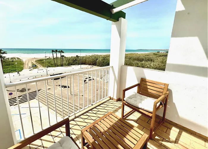 Santa Barbara B Front With Terrace, Sea View In And Garage In Conil Apartman