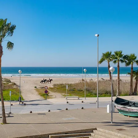 Apartamento Santa Barbara B Front With Terrace, Sea View In And Garage In Conil *